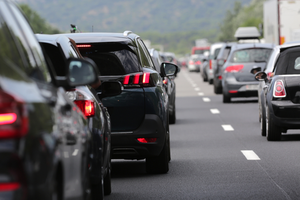 A pileup on a busy roadway involves multiple vehicles, often caused by sudden stops, weather, or driver negligence.